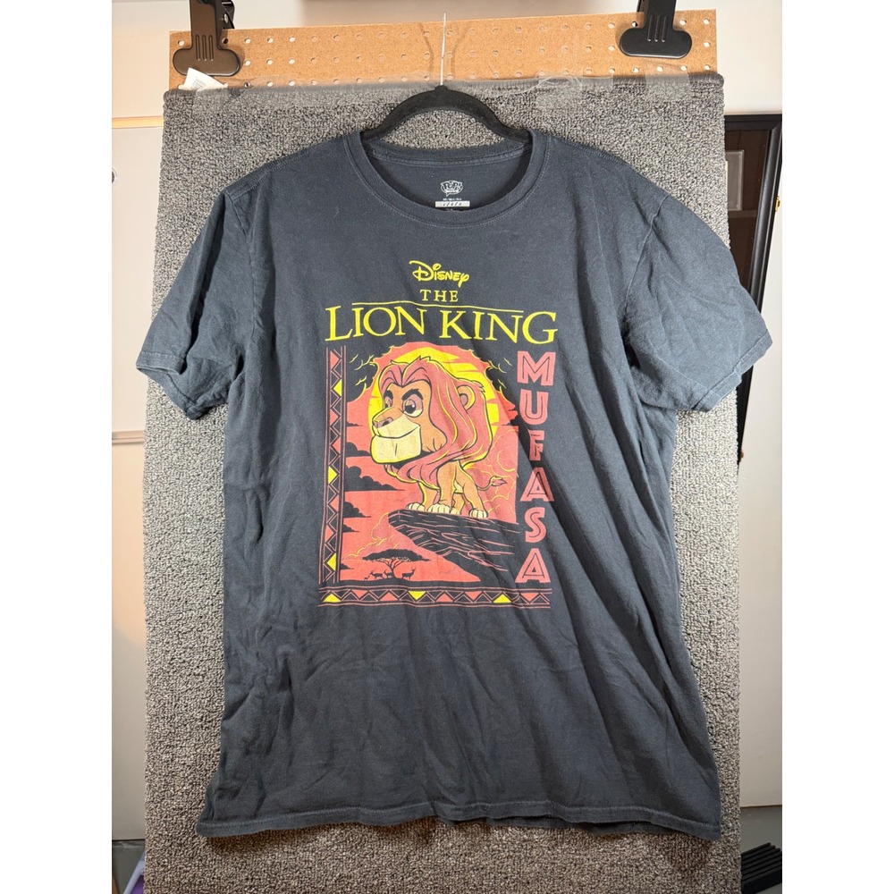 Funko Pop Tees Lion King Mufasa Shirt Mens Large Gray Short Sleeve Disney